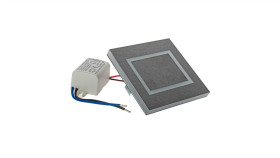 Plafon Parma 2 2Xgu10 + 1Xled Cct Kwadrat Czarny Lp-0612/2C Square Bk Light...