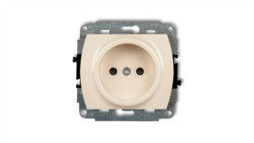 Trend Gniazdo Pojedyncze B/U Beżowy 1Gp-1P