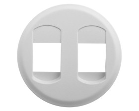 CELIANE Plakietka gniazda głośnikowego podwójnego biała 068212