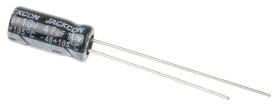 Kondensator 47μF 10V dc Radialny, Otwór przelotowy RS PRO roztaw: 2mm 5 (Dia.) x 11mm