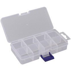 Quadrios 23SA083 Assortment Box 8 Variable Compartments Transparent