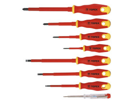 Wkrętaki 1000V zestaw 8 szt. 39D674 TOPEX