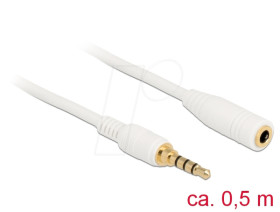85628 Jack Extension Cable 3.5 mm 0.5 m