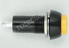 Przełącznik przyciskowy okrągły duży plastik 81A on-off żółty