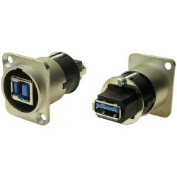 Cliff CP30107 Adapter XLRFT USB 3.0 B-A Nickel-Coated 1pc