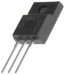 MOSFET N-kanałowy 17 A TO-220 FP 800 V Pojedynczy 42 W 290 miliomów