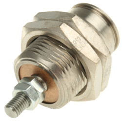 Siłownik pneumatyczny z tłoczyskiem skok: 10mm SMC Ø 15mm jednostronnego działania Action 43.5mm CJPB15-10H6 M5 x 0,8