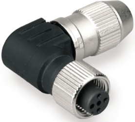 Jack, M12, 4 pole, IDC connection, angled, 1812890000