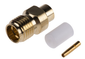 Złącze koncentryczne Montaż na kablu Żeński typ złącza Złącze SMA 0 to 12.4GHz Połączenie zagniatane typ kabla RG402