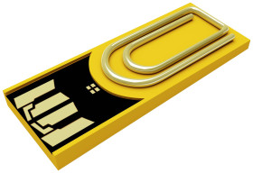 Xlyne clip/me Pendrive USB Opakowanie zastępcze 8 GB żółty CM08LY002 USB 2.0