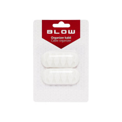 Organizer kabli samoprzylepny 5 klipsów biały