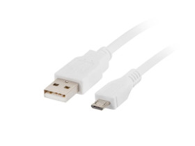 Przewód połączeniowy USB 2.0 High Speed 1,8m USB - microUSB biały CA-USBM-10CC-0018-W