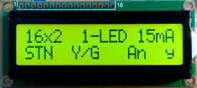 LCD-PC-1602An-YHY Y/G-1L E6 C