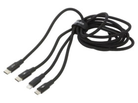 Kabel High Speed, USB 2.0 1,5m czarny tekstylny 20W CAMLT-SC01