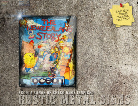 Rustic Amiga Game The NewZealand Story Box Artwork Metal Sign [605]