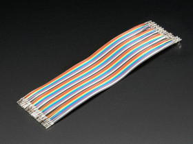 Premium Female/Female Raw Custom Jumper Wires - 40 x 6" (150mm)