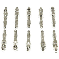 Mueller BU-P72918 Jack Plug 4 mm Banana Plug 10 pcs with M3 Threaded Bolt