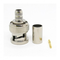 Złącze koncentryczne Montaż na kablu typ złącza Złącze BNC Połączenie zagniatane typ kabla RG59/U