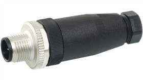 Wtyczka M12 Męska Prosta 4-Polowa Zaciski Śrubowe 4-6Mm 7000-12701-0000000