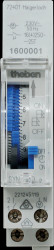 1600001 Analogue/mechanical timer, daily programme, 1 TE, IP20