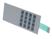 UM214.3 Klawiatura membranowa numeryczna uniwersalna 4x4 z taśmą, wymiary: 71x135mm