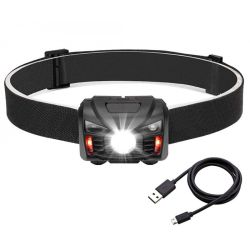 Latarka czołowa 1-LED sterowanie gestami z akumulatorem VA0020 / BX9405