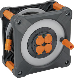 Bęben kablowy 33m 4 gniazda Szpula kablowa typ NF CEE 7/7 niemieckie Schuko/francuskie 16A