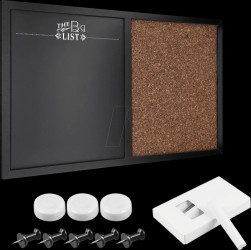 43226 Memoboard made of chalkboard and cork pin board