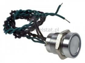 Przycisk piezo 16mm LED 24V zielony; impuls; IP68