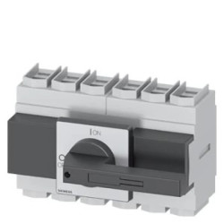 Rozłącznik główny 6P 160A 75kW AC23A 400V montaż tablicowy pokrętło czarne piórkowe 4 otwory 3LD2305-3VK11