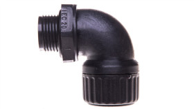 Dławnica Kątowa Do Węża Osłonowego M20 Ip65 Silvyn Hw-M 20X1,5 Czarna...