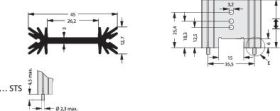 Fischer Elektronik 10019873 SK 409 50,8 STS Radiator żeberkowy 6.2 K/W (D x S x W) 50.8 x 45 x 12.7 mm TO-220, TO-218, T