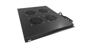 Panel Wentylacyjny Dachowy, 4 Wentylatory, Do Szaf 800X800, Kolor Czarny...