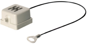 Cover cap, size A7, plastic, cross bow locking, IP65, 1665760000