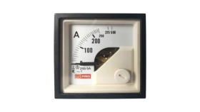 Amperomierz Analogowy Panelowy 10 (Input) A, 250/5 (Ct) A, 500 (Scle) A Ac...