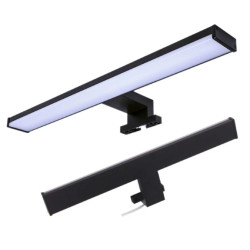 Lampa LED łazienkowa czarna 12W 60cm na szafke z lustrem AJJ-W600C40-B