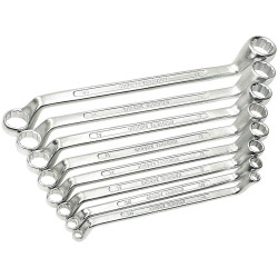 Br&#xFC;der Mannesmann M 140-08 DIN Box Wrench Set 8-Piece 6-22mm