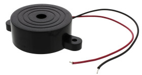 Brzęczyk piezoelektryczny średnica 41.8mm, sygnał przerywany 81dB RS PRO