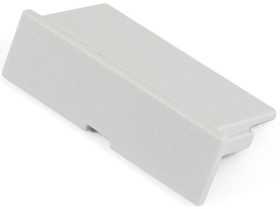 Cover, closed, PC, (L x W x H) 52 x 16 x 10 mm, gray, for DIN rail enclosure, 1597DINCOV11GY