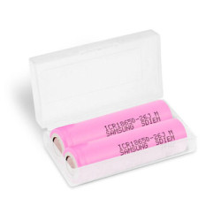 2x akumulator 18650 Li-ion Samsung INR18650-26J 2600mAh - BOX / pojemnik