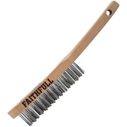 Faithfull FAI6803F Heavy-Duty Scratch Brush, Three Row