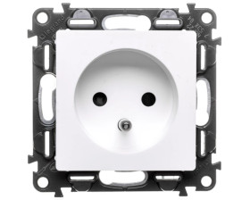 VALENA LIFE Gniazdo pojedyncze z/u 2P+Z z przesłonami biały 753184