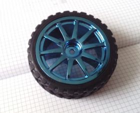 Koło niebieskie 65x27mm