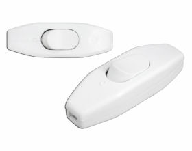 Przełącznik przelotowy biały 2,5A/250V, do montażu przemysłowego.