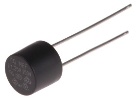 Bezpiecznik nieresetowalny 1.25A 250V ac RS PRO F Termoplastyczne 35 A przy 250 V AC rozstaw 5.08mm