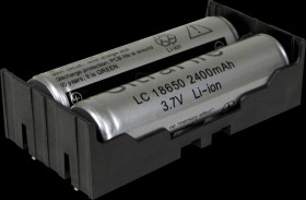 BK-18650-PC4 Battery holder for 2x 18650