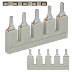 WAGO 2006-405 Mostek grzebieniowy, zwieracz do złączek ZUG 6mm2 WAGO TOPJOBS 5-torowy 41A jasnoszary