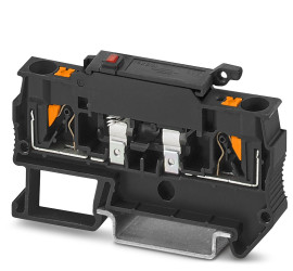 Złączka szynowa bezpiecznikowa Phoenix Contact poziomy: Pojedynczy 10AWG PTC 4 6.3A