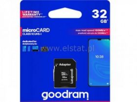 Karta pamięci microSD 32GB UHS I Goodram z adapter
