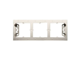 SIMON 54 Puszka natynkowa 3 potrójna kremowa płytka DPN3/41 KONTAKT SIMON